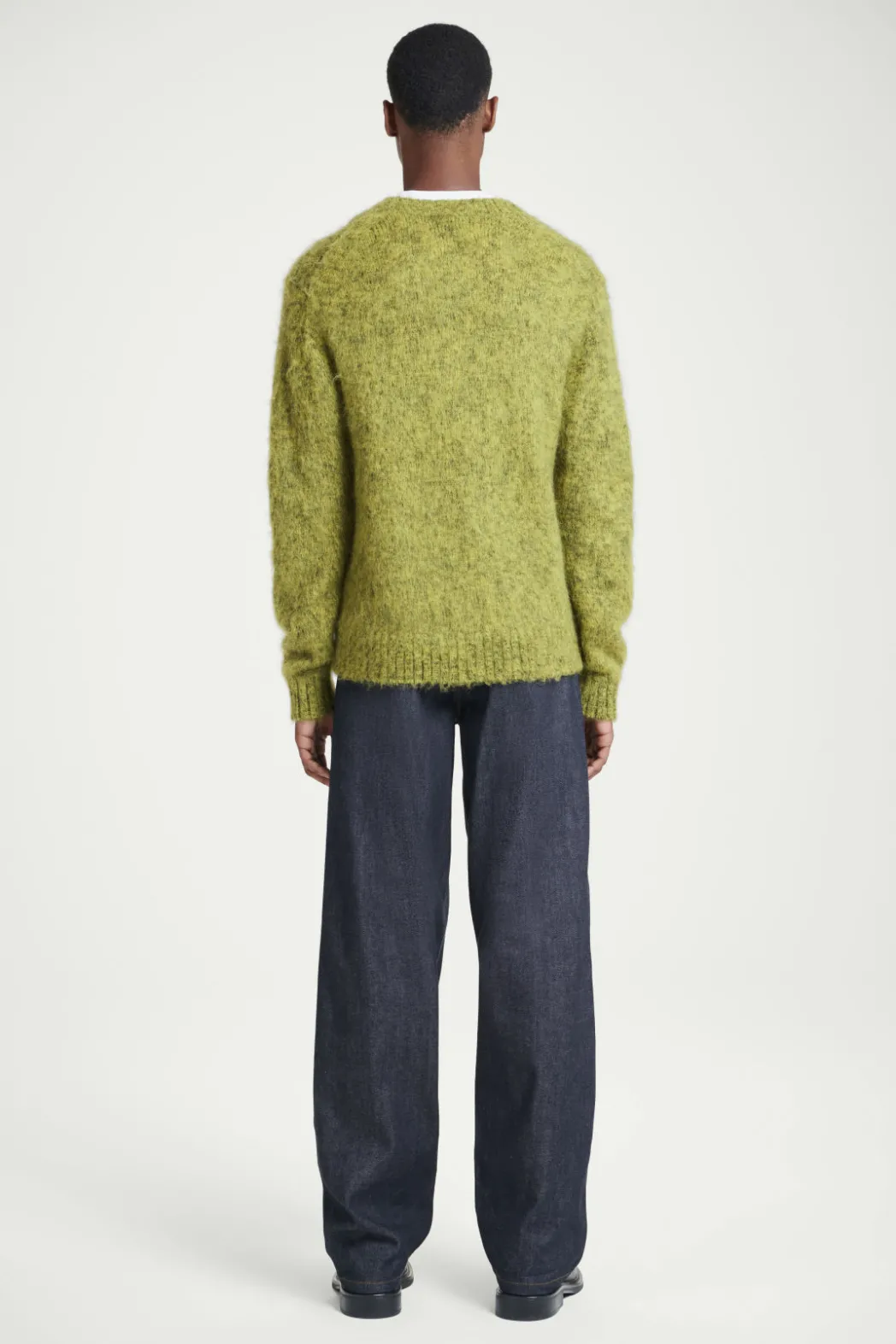 COS SPACE-DYED MOHAIR-BLEND SWEATER GREEN