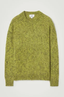 COS SPACE-DYED MOHAIR-BLEND SWEATER GREEN