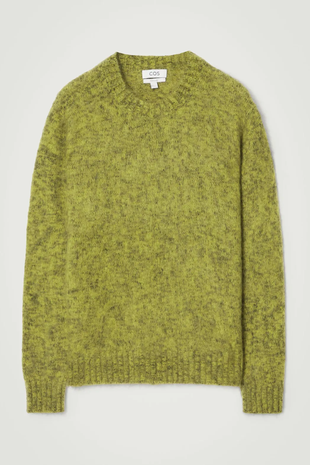 COS SPACE-DYED MOHAIR-BLEND SWEATER GREEN