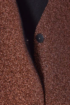 Sale COS SPARKLY MERINO WOOL CARDIGAN MAHOGANY