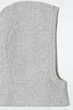 Clearance COS SPARKLY WOOL BALACLAVA SILVER