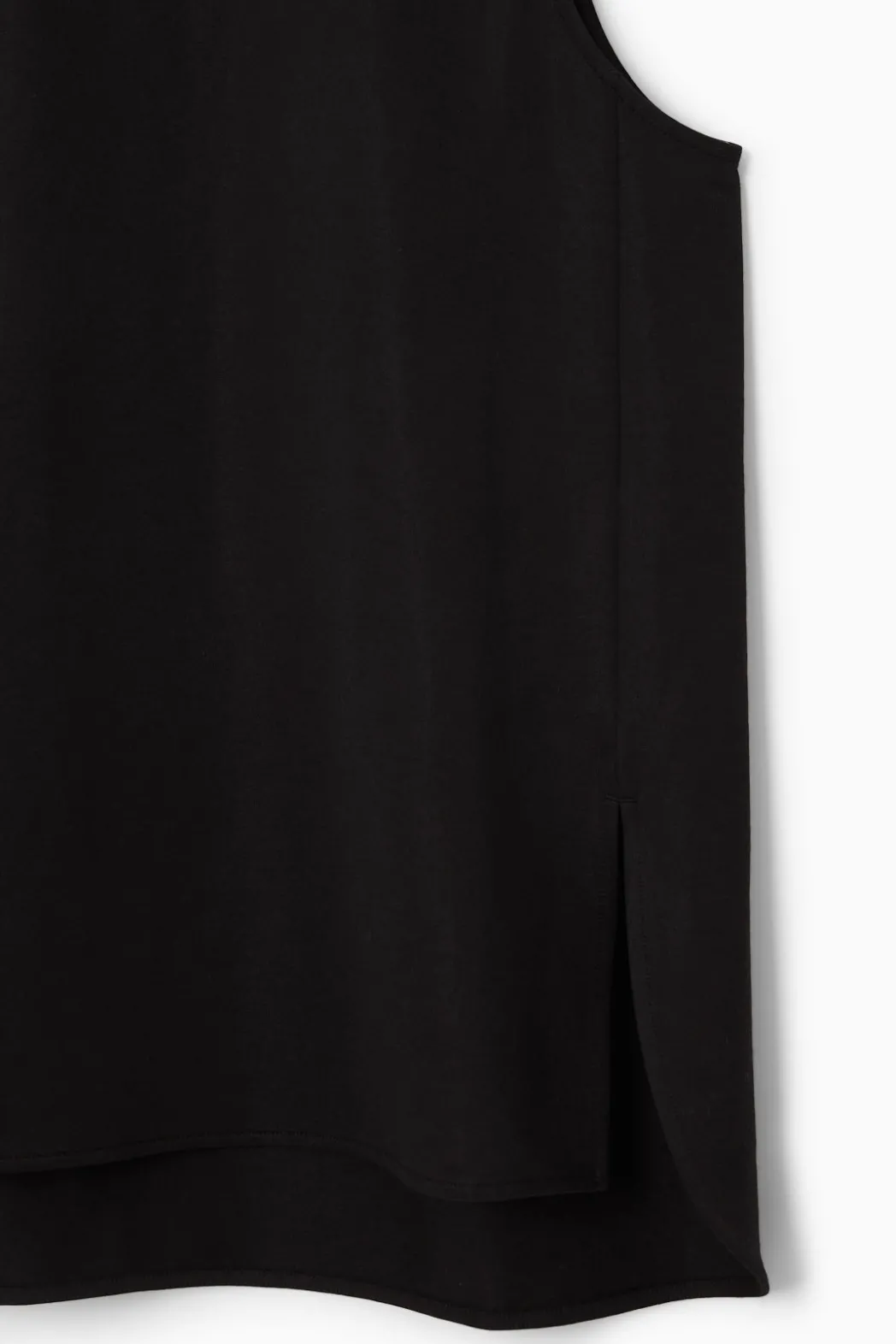 Online COS SPLIT-HEM TANK TOP BLACK