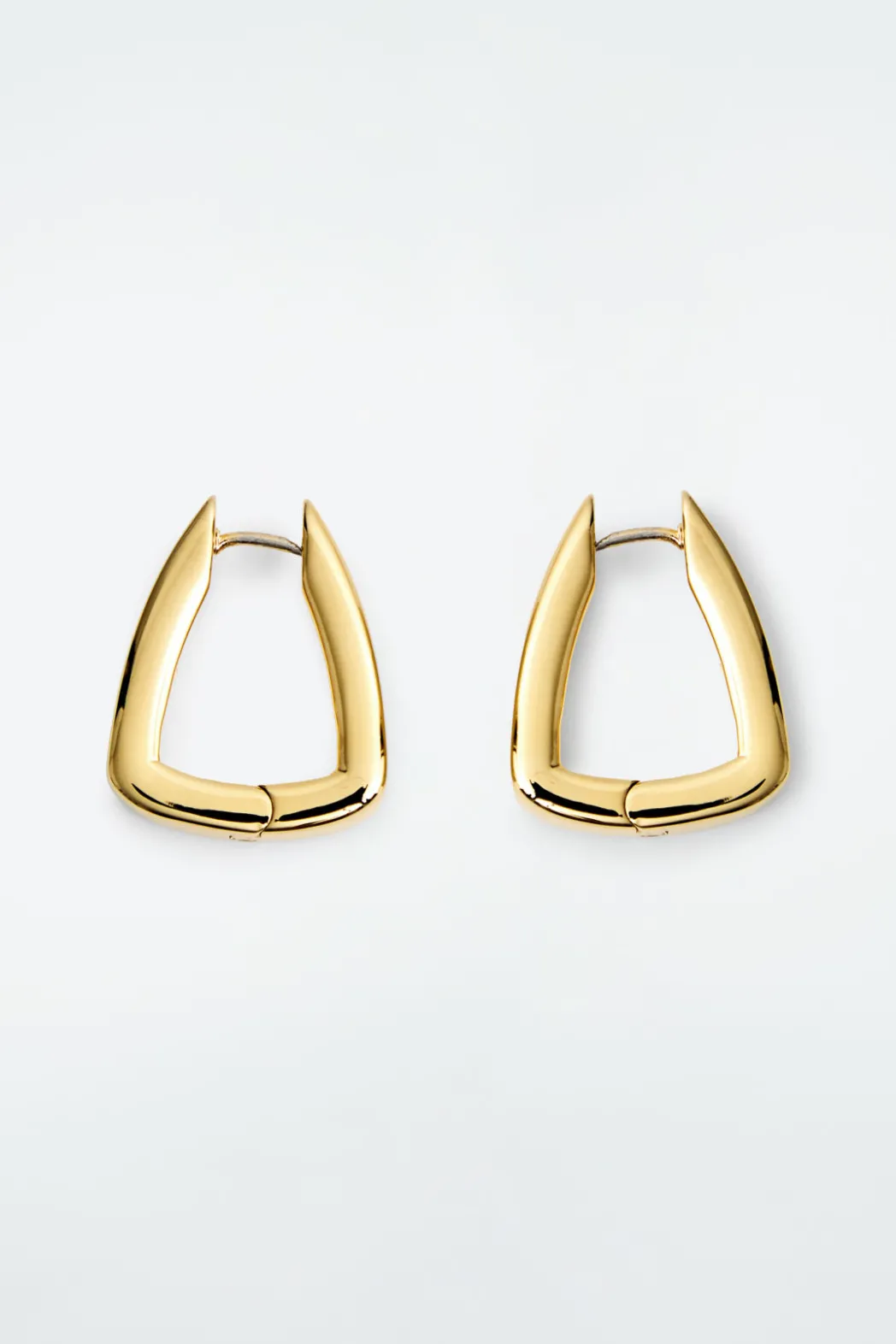 Best COS SQUARED HOOP EARRINGS GOLD