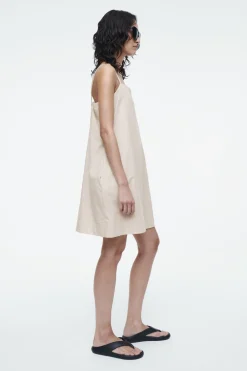 Clearance COS SQUARE-NECK ROMPER LIGHT BEIGE