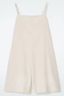 Clearance COS SQUARE-NECK ROMPER LIGHT BEIGE