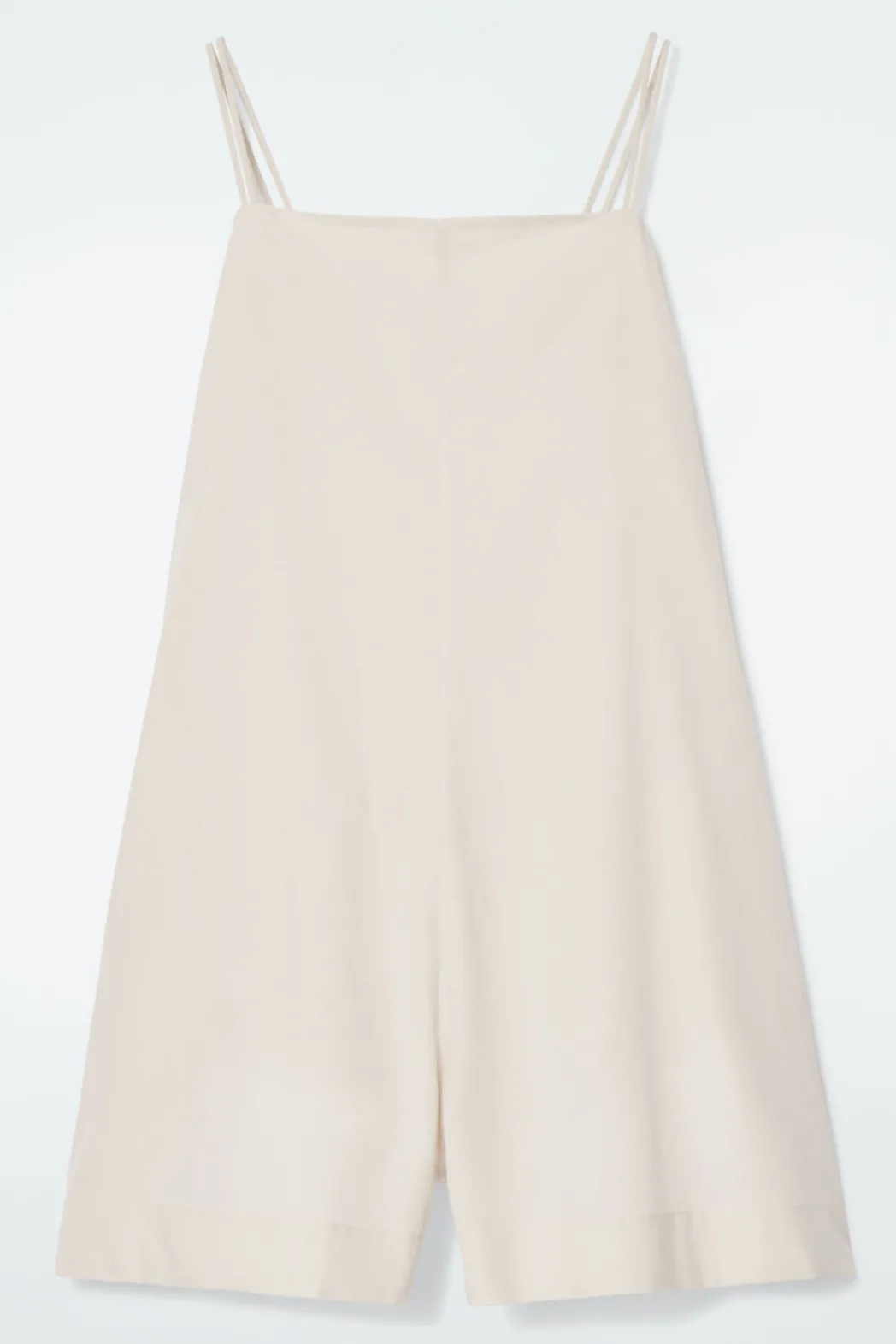Clearance COS SQUARE-NECK ROMPER LIGHT BEIGE