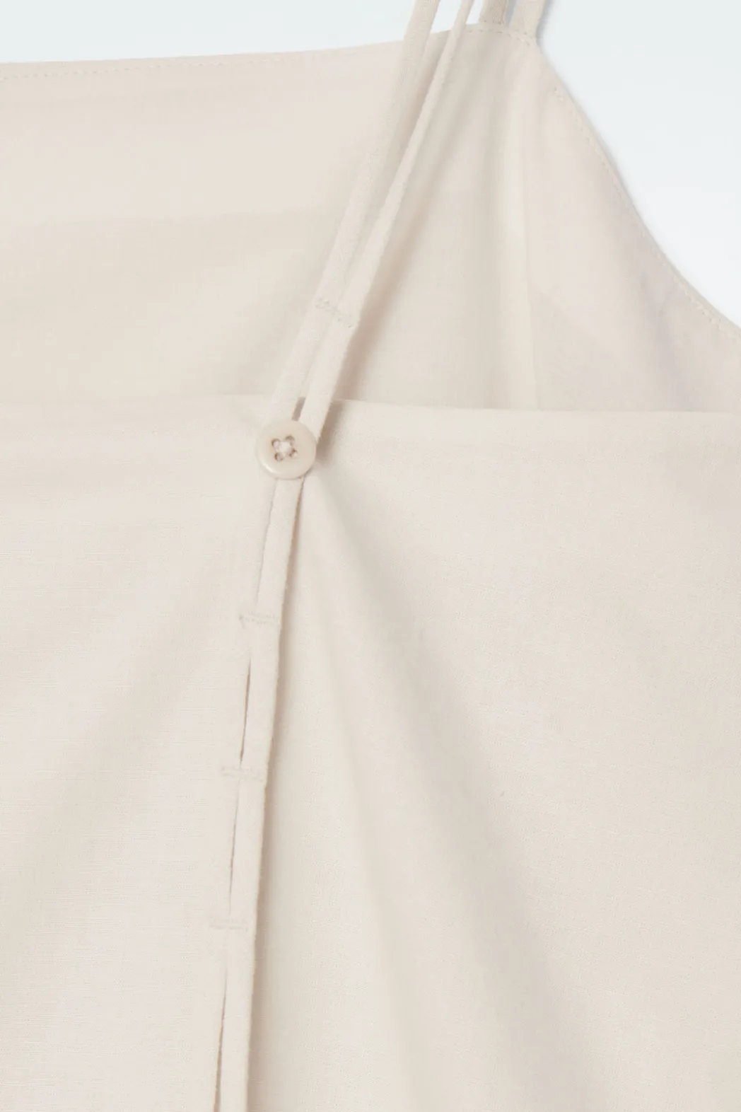 Clearance COS SQUARE-NECK ROMPER LIGHT BEIGE