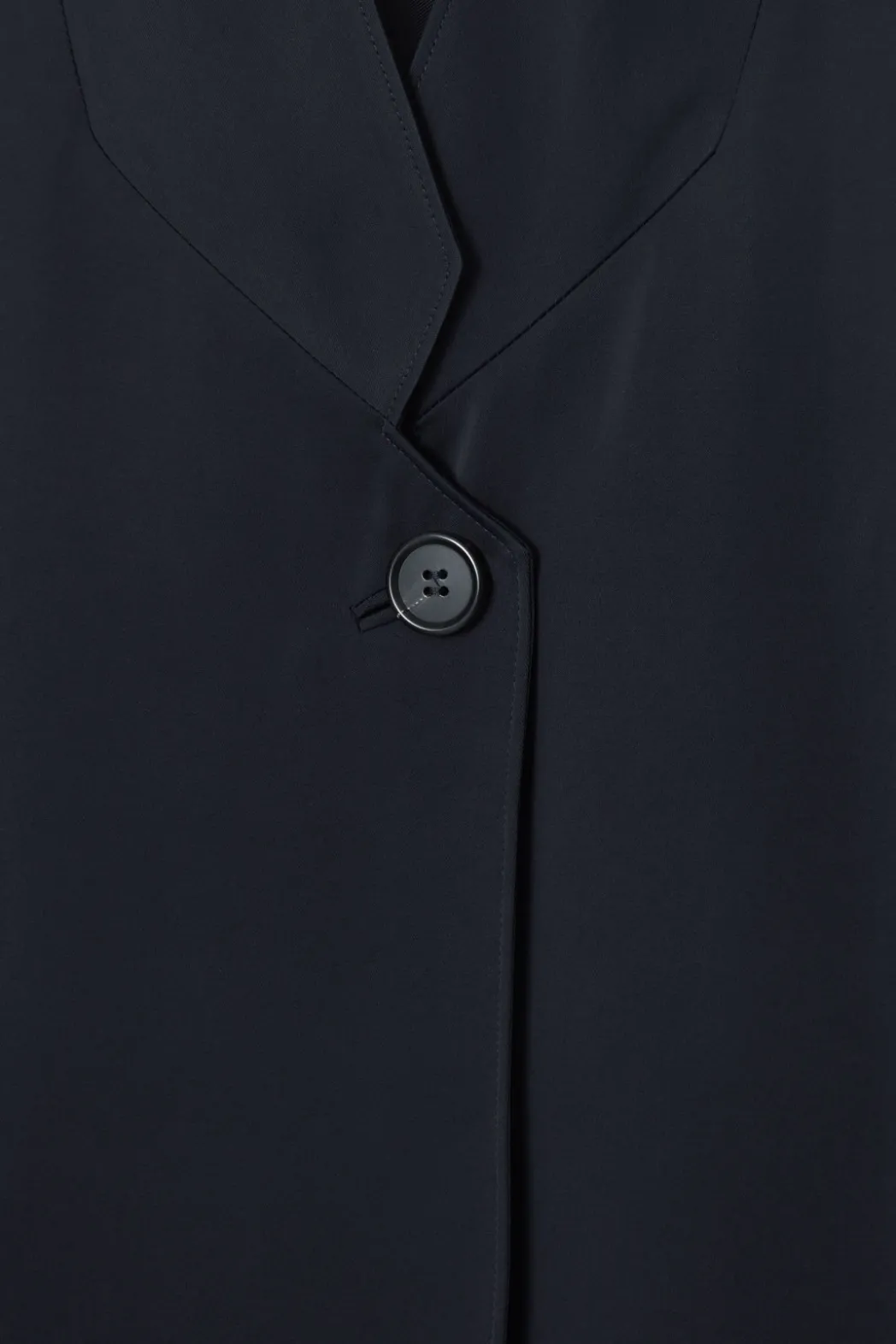 Hot COS STAND-COLLAR SATIN TUXEDO BLAZER NAVY