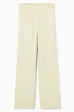 Hot COS STRAIGHT-LEG KNITTED PANTS BEIGE