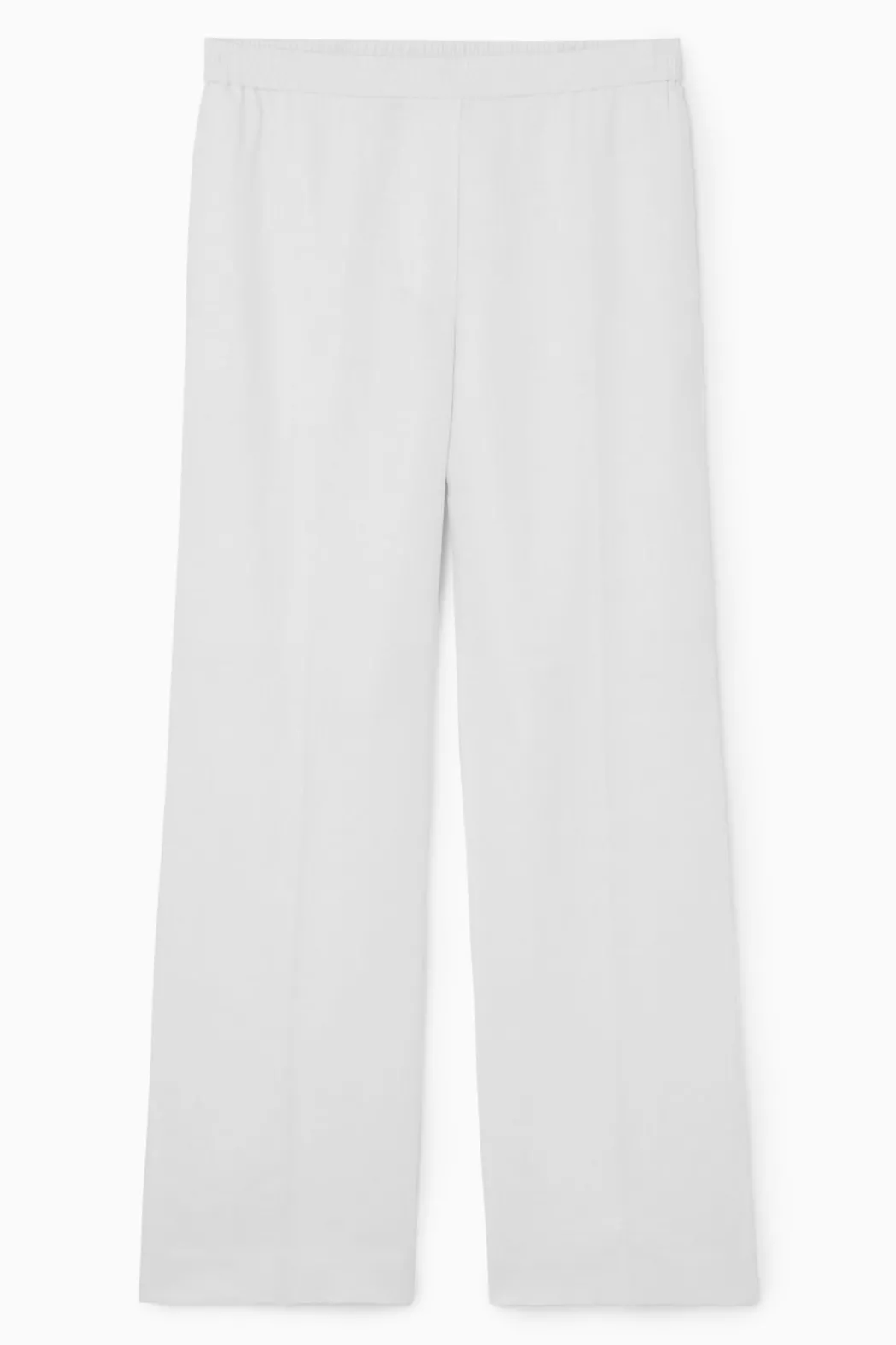 Best COS STRAIGHT-LEG TAILORED LINEN PANTS WHITE