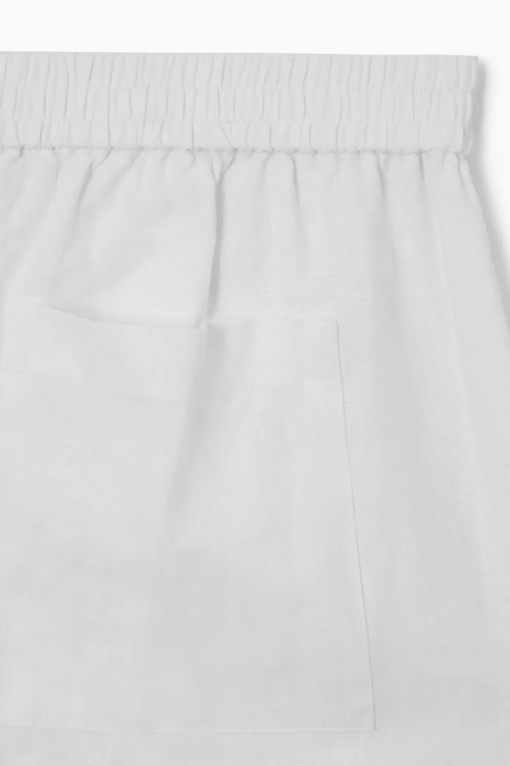 Best COS STRAIGHT-LEG TAILORED LINEN PANTS WHITE
