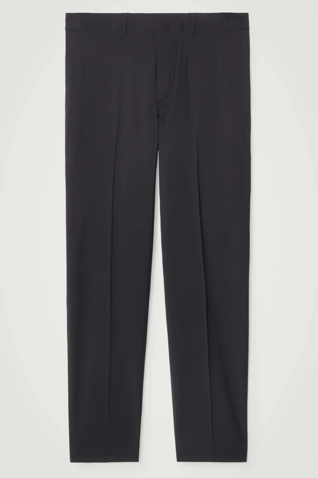 Discount COS STRAIGHT-LEG WOOL PANTS - REGULAR BLACK