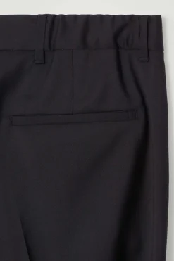 Discount COS STRAIGHT-LEG WOOL PANTS - REGULAR BLACK