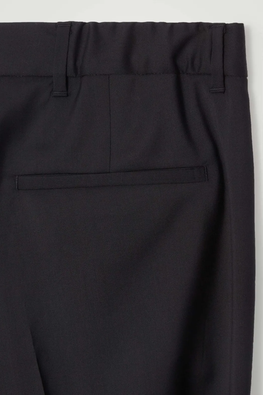 Discount COS STRAIGHT-LEG WOOL PANTS - REGULAR BLACK