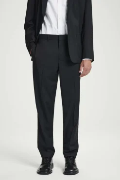 Discount COS STRAIGHT-LEG WOOL PANTS - REGULAR BLACK