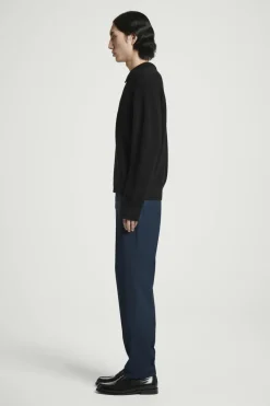 Sale COS STRAIGHT-LEG WOOL PANTS - REGULAR NAVY
