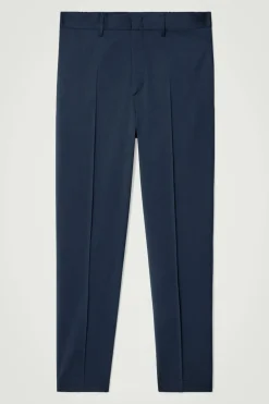 Sale COS STRAIGHT-LEG WOOL PANTS - REGULAR NAVY
