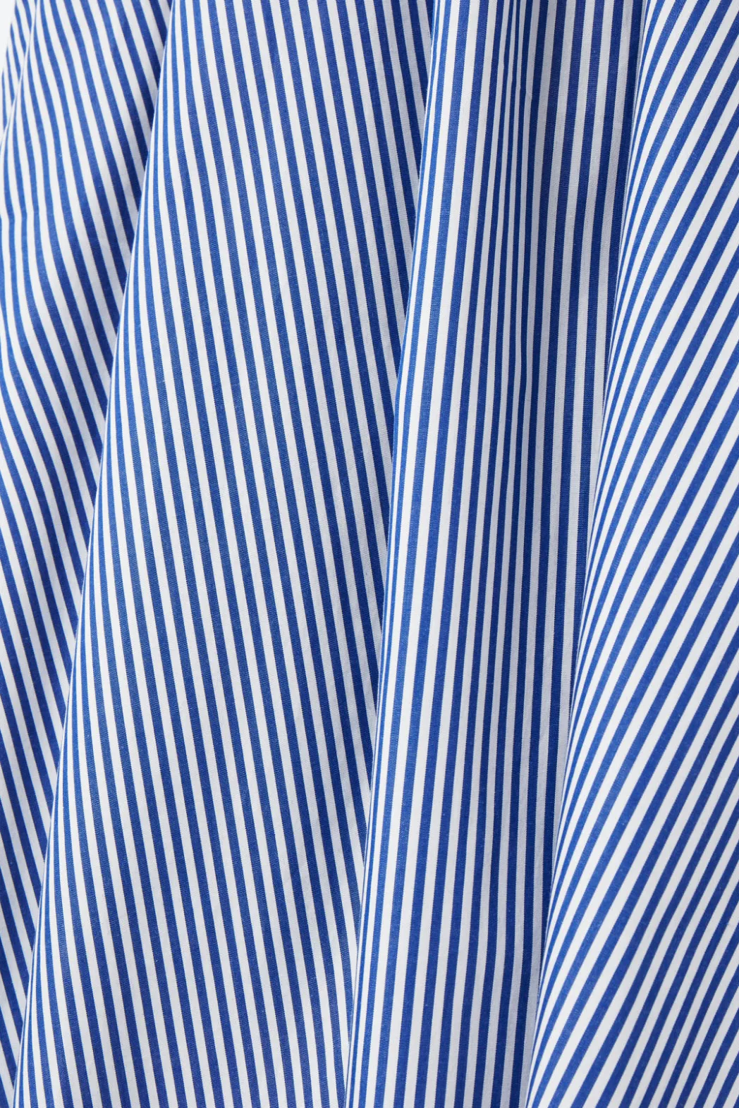 COS STRIPED A-LINE MIDI DRESS BLUE / STRIPED