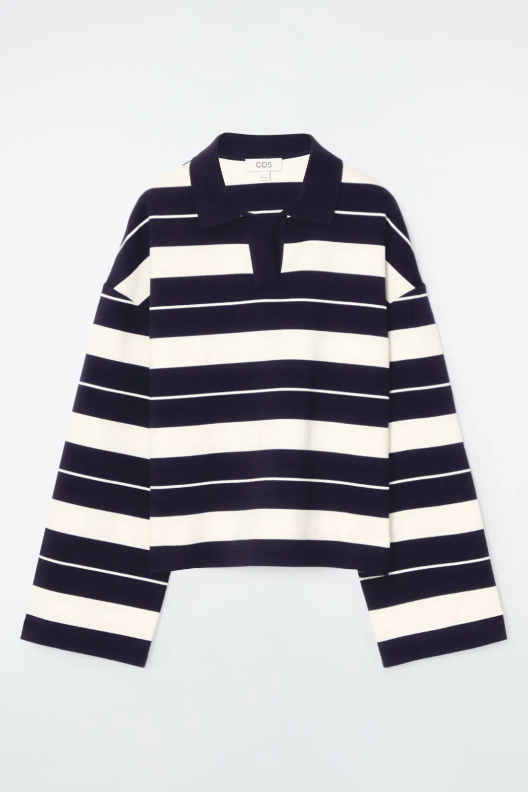 Sale COS STRIPED JERSEY RUGBY SHIRT NAVY / STRIPED