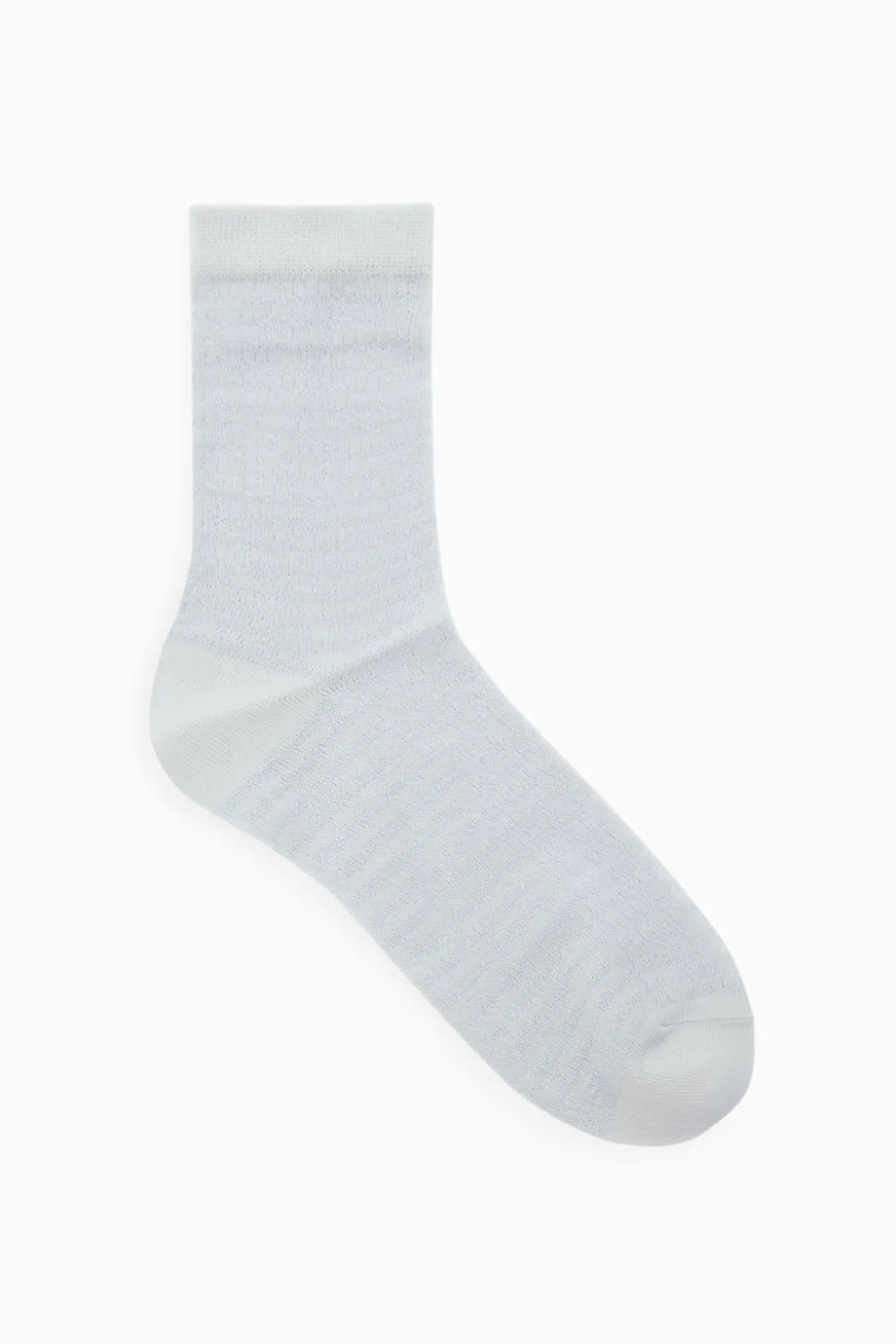 Outlet COS STRIPED RIBBED SOCKS GRAY