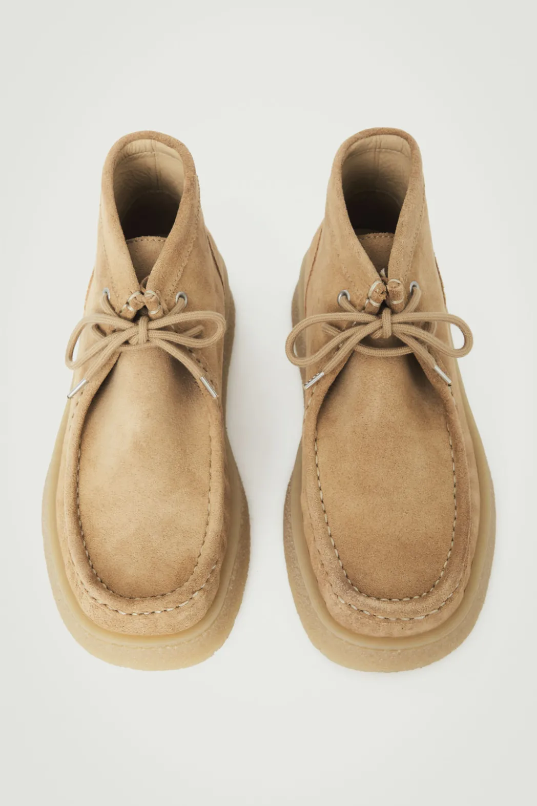 COS SUEDE DESERT BOOTS BEIGE