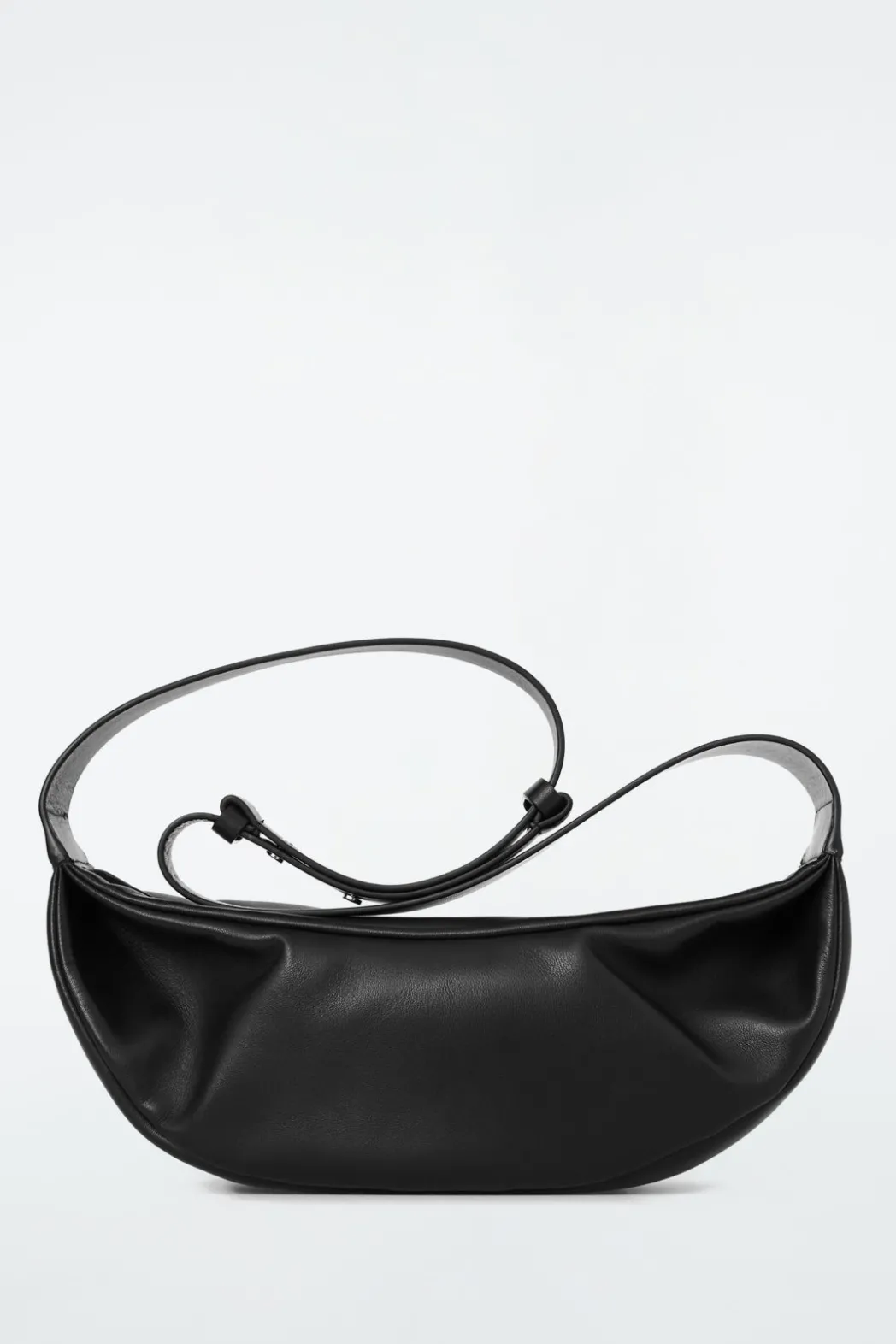 Discount COS SWING CROSSBODY - LEATHER Black