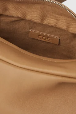 Clearance COS SWING CROSSBODY - LEATHER BEIGE