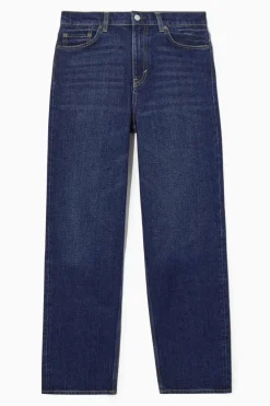 Best COS SYMMETRY STRAIGHT-LEG JEANS NAVY