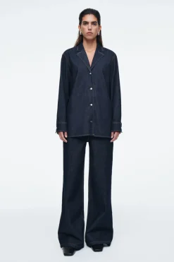 Sale COS TAILORED DENIM SHIRT INDIGO