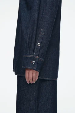 Sale COS TAILORED DENIM SHIRT INDIGO