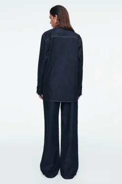 Sale COS TAILORED DENIM SHIRT INDIGO
