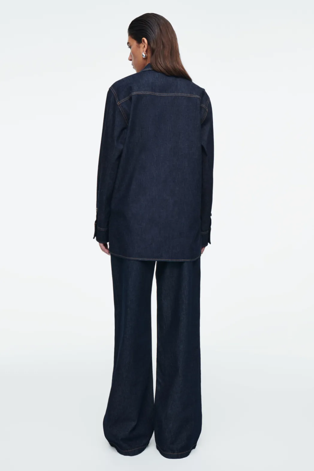 Sale COS TAILORED DENIM SHIRT INDIGO