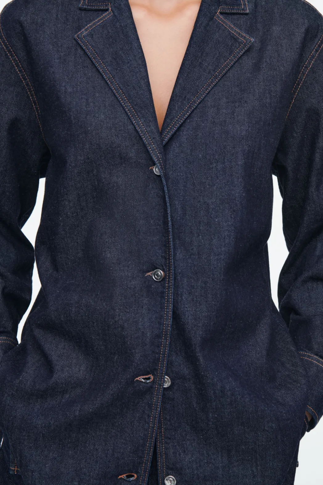 Sale COS TAILORED DENIM SHIRT INDIGO