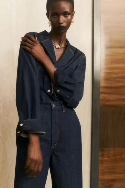 Sale COS TAILORED DENIM SHIRT INDIGO