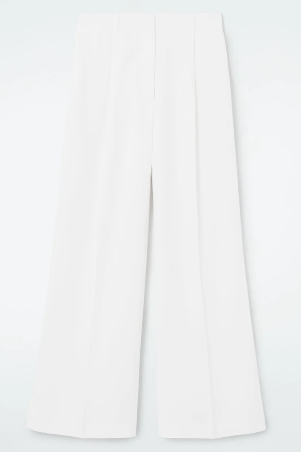 Sale COS TAILORED LINEN-BLEND PANTS WHITE