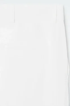 Sale COS TAILORED LINEN-BLEND PANTS WHITE