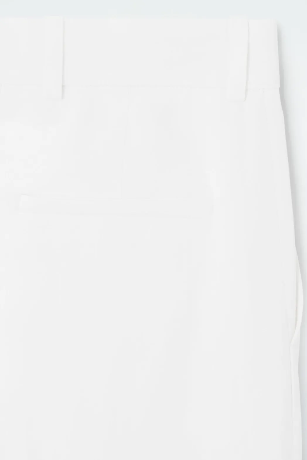 Sale COS TAILORED LINEN-BLEND PANTS WHITE
