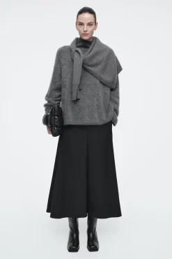 Hot COS TAILORED TWILL CULOTTES BLACK