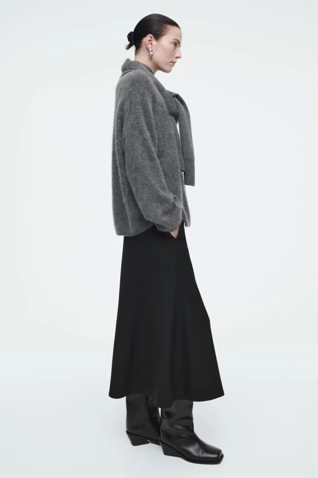 Hot COS TAILORED TWILL CULOTTES BLACK