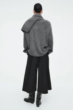 Hot COS TAILORED TWILL CULOTTES BLACK