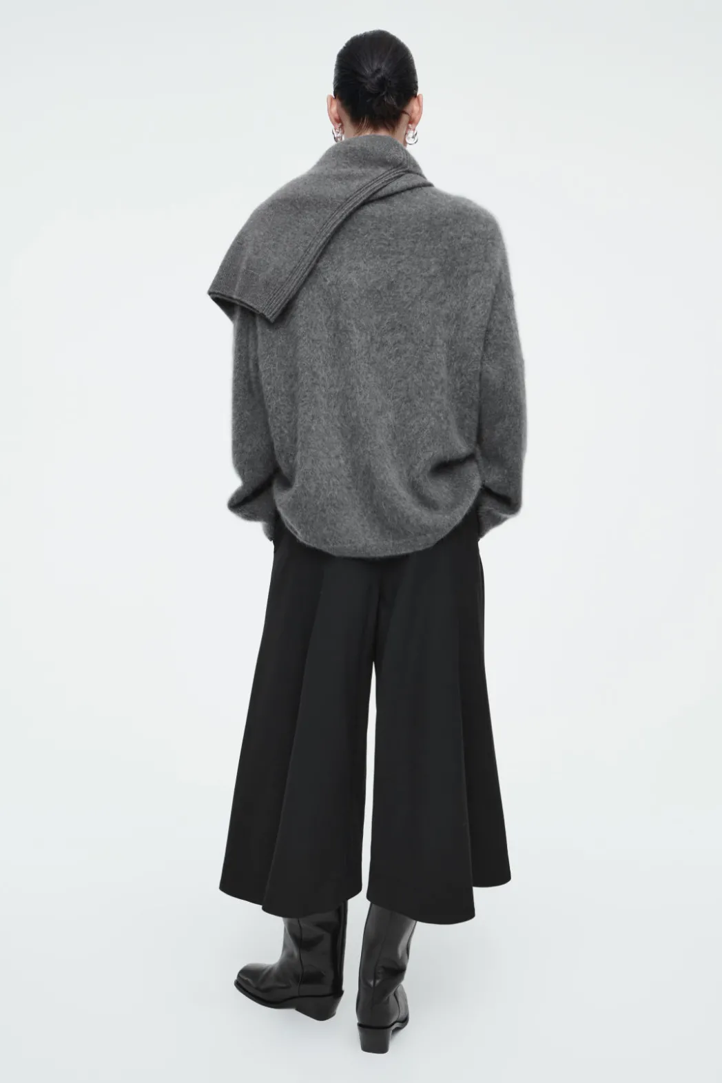 Hot COS TAILORED TWILL CULOTTES BLACK