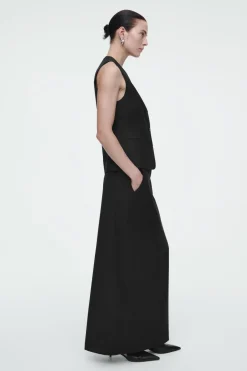 Best COS TAILORED WOOL VEST BLACK