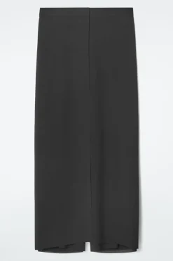 Best COS TAILORED WRAP-FRONT PANTS BLACK