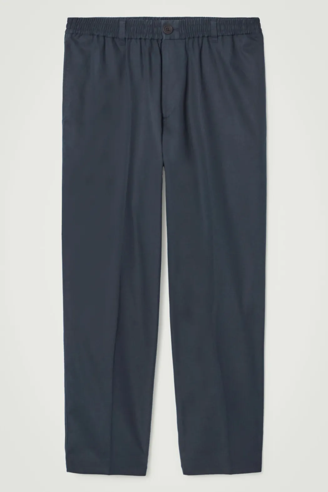 Outlet COS TAPERED ELASTICATED PANTS NAVY