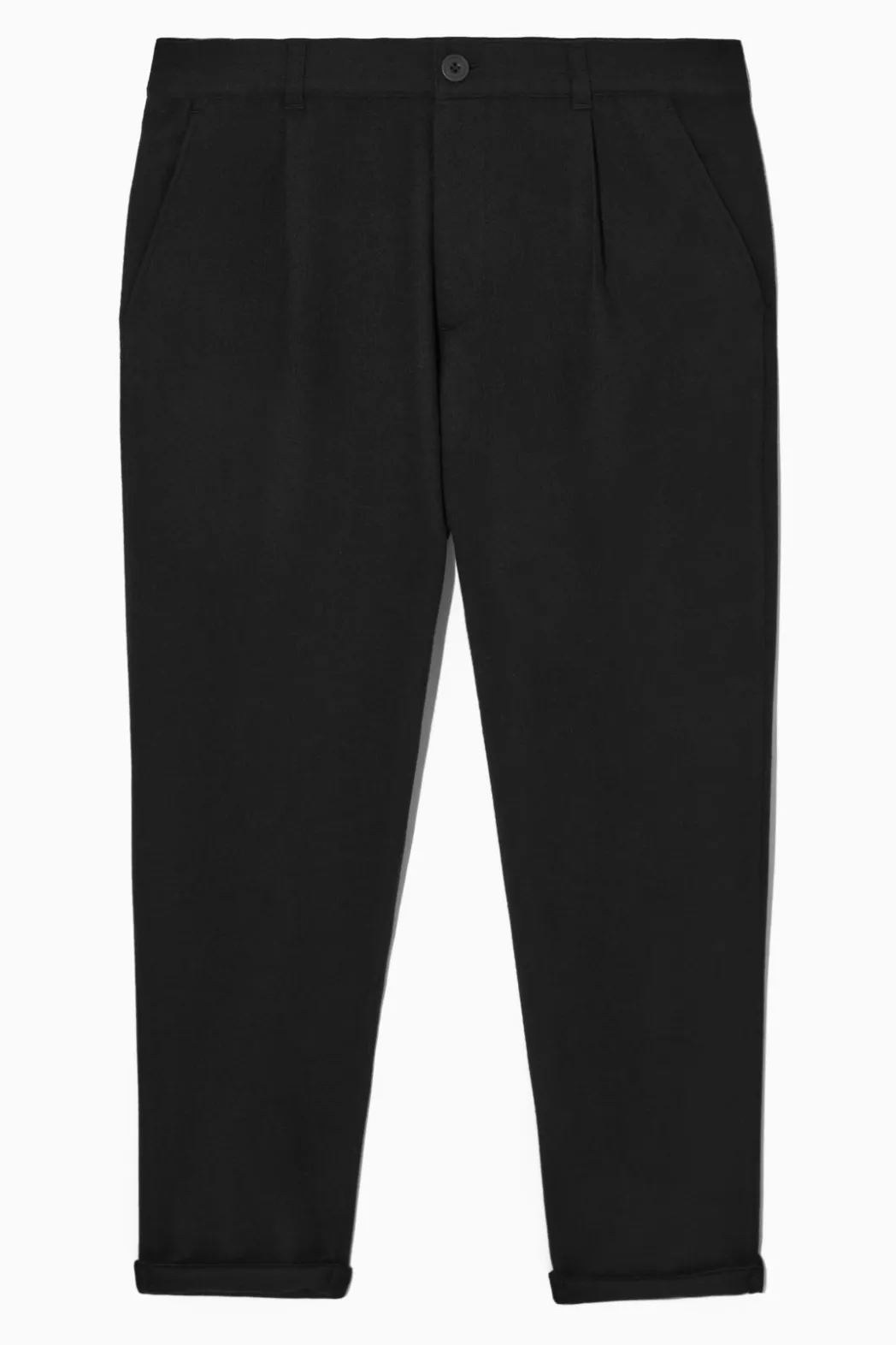 Clearance COS TAPERED WOOL CHINOS BLACK