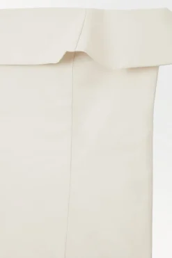 COS THE A-LINE BUSTIER DRESS IVORY
