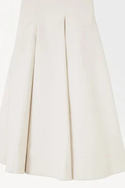 COS THE A-LINE BUSTIER DRESS IVORY