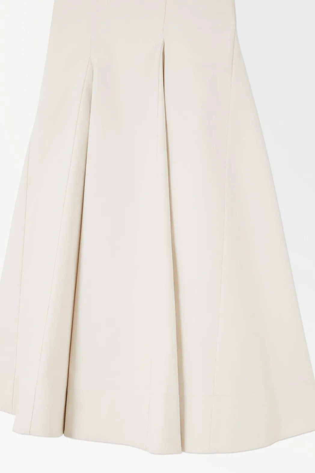 COS THE A-LINE BUSTIER DRESS IVORY