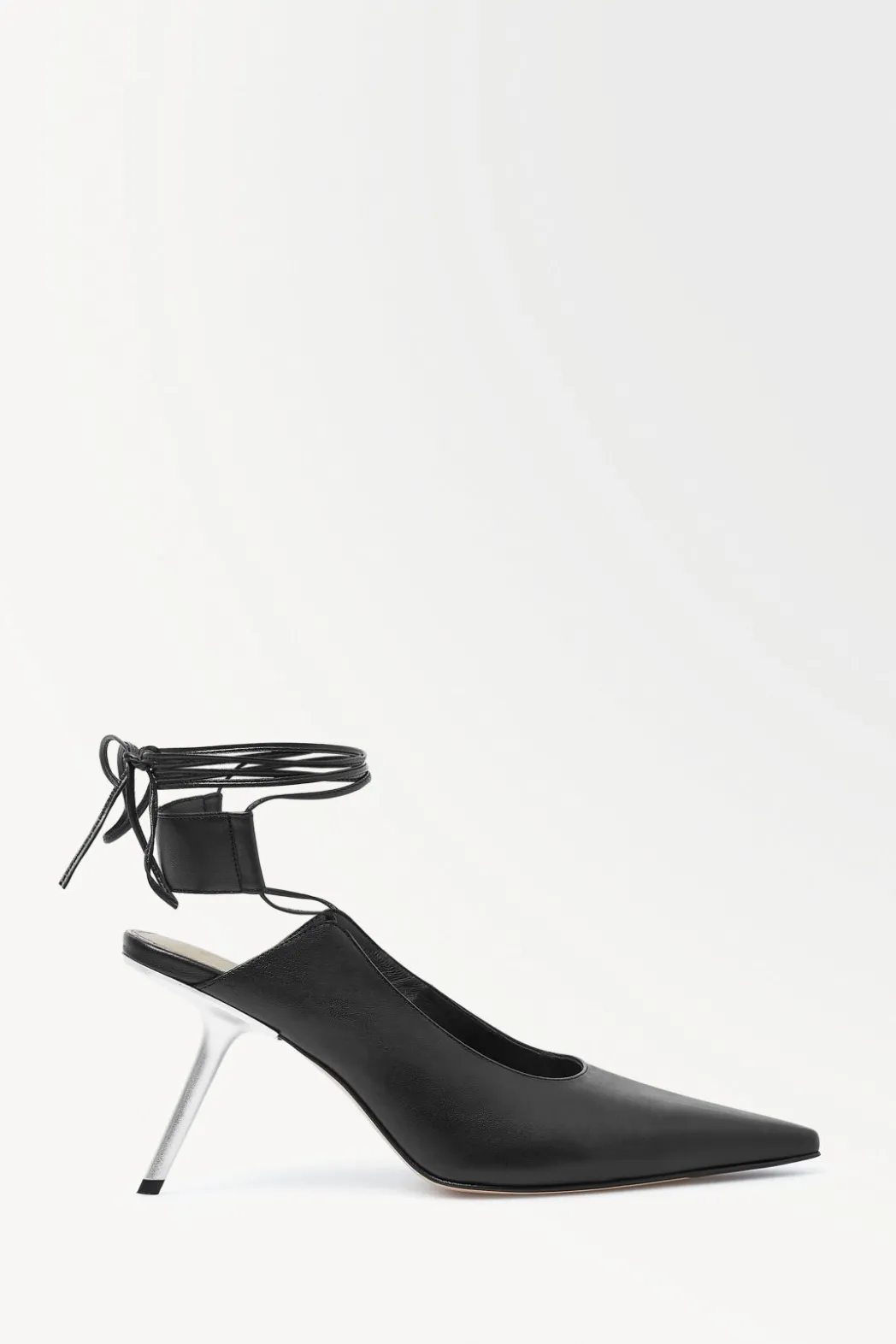 Discount COS THE ANGLED LACE-UP PUMPS BLACK