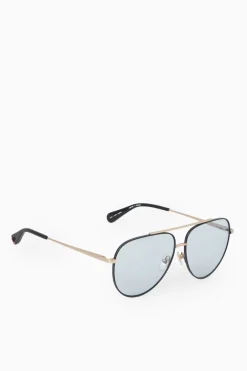 Outlet COS THE AVIATOR METAL SUNGLASSES GOLD / BLUE